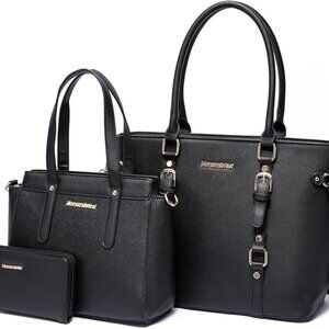 New Montana West Purses and Handbags for Women 3PCS Tote Purse and Walle…